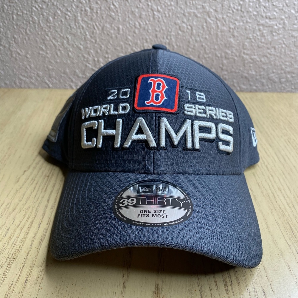 Boston Red Sox New Era 39thirty Flex 2018 World Series Champions Locker Room Hat